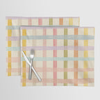 Pastel plaid Placemat Gallery Image 1