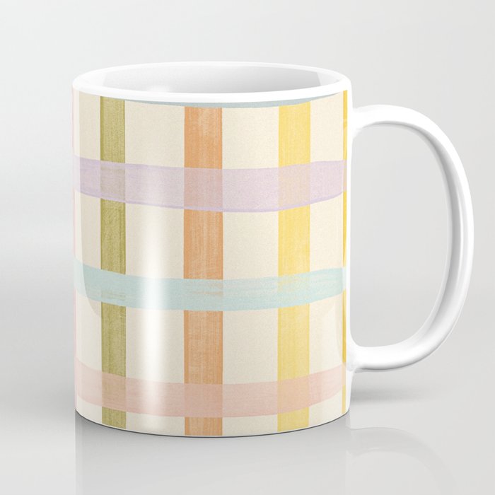 Pastel plaid Coffee Mug Gallery Image 1