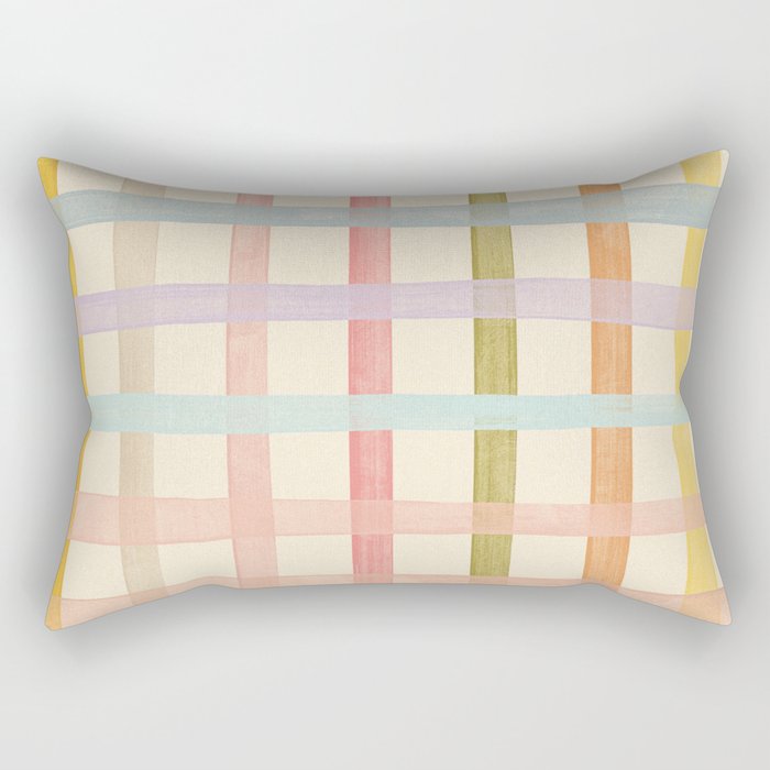Pastel plaid Rectangular Pillow Gallery Image 2