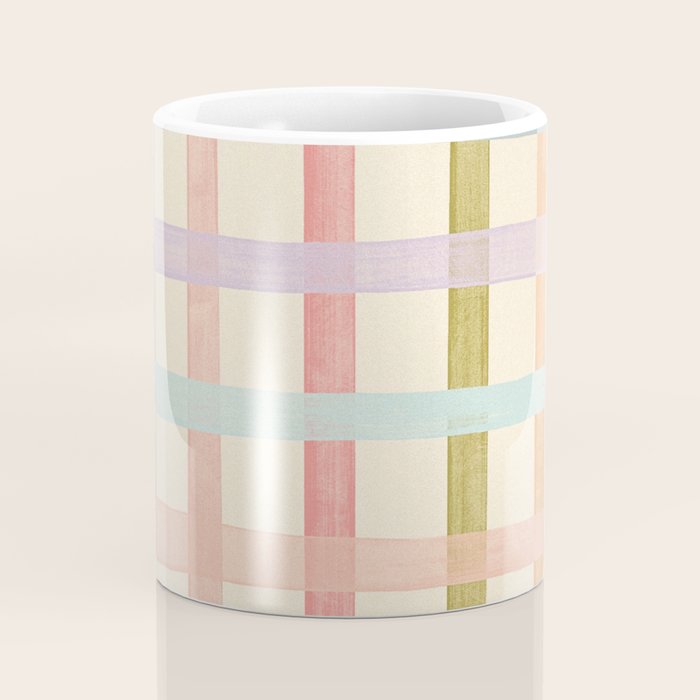 Pastel plaid Coffee Mug Gallery Image 4