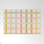 Pastel plaid Welcome Mat Gallery Image 1
