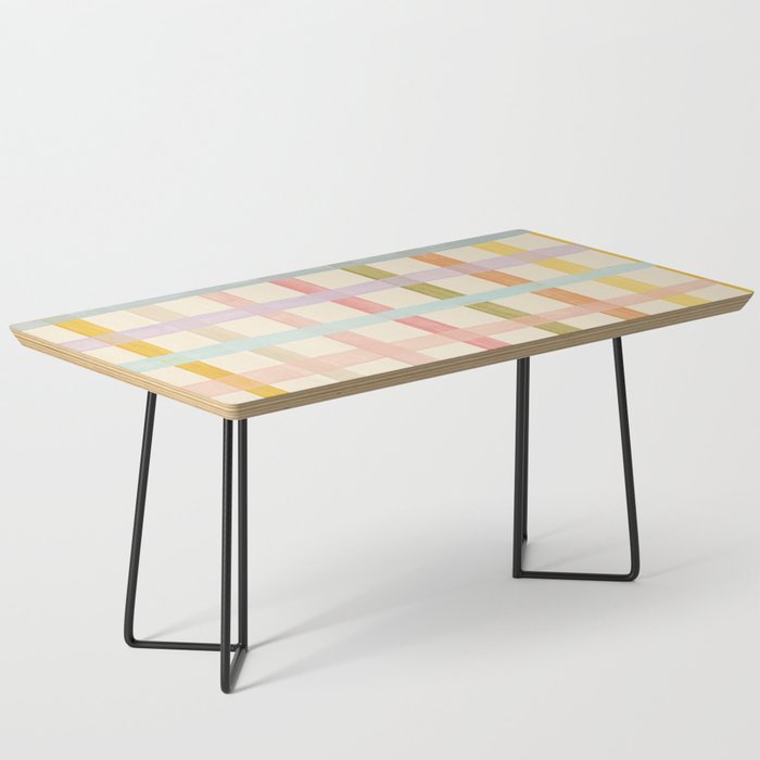 Pastel plaid Coffee Table Gallery Image 1