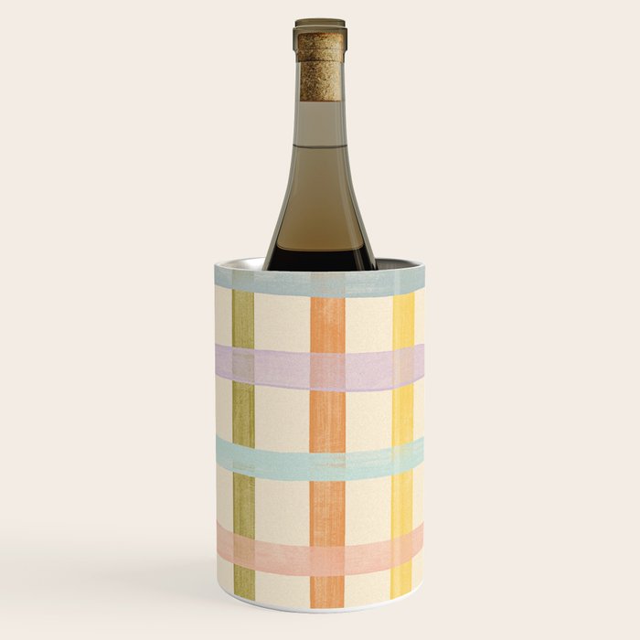 Pastel plaid Wine Chiller Gallery Image 3
