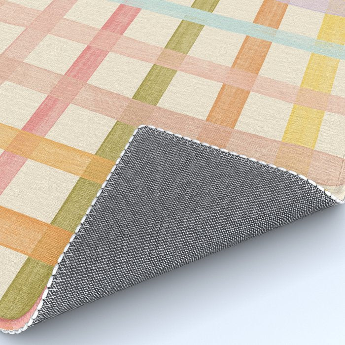 Pastel plaid Rug Gallery Image 4