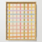 Pastel plaid Serving Tray Gallery Image 1