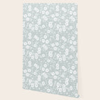 Cluster Flower Vines - Mint Wallpaper Gallery Image 2
