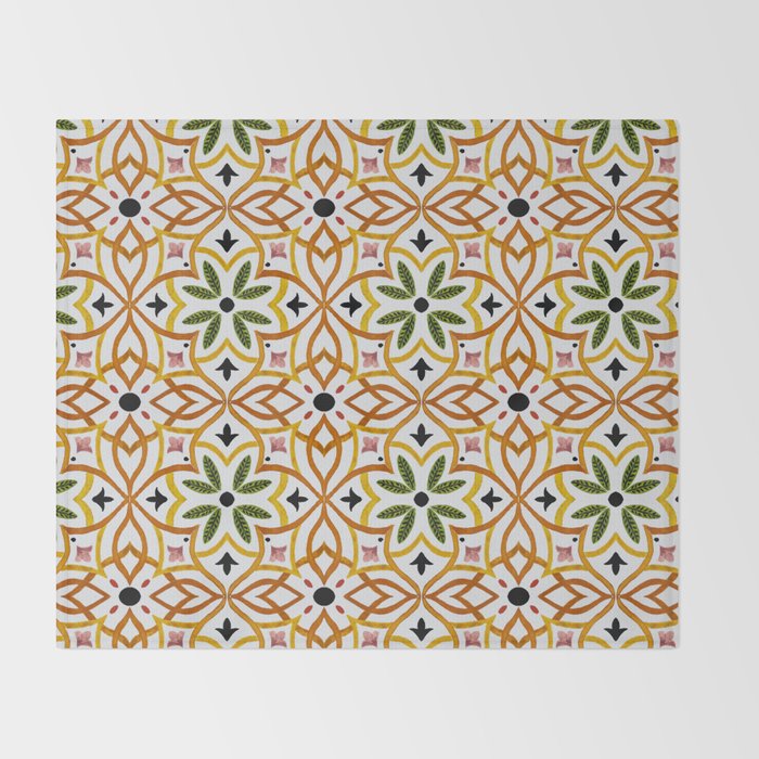 Obsession nature mosaics Throw Blanket Gallery Image 2
