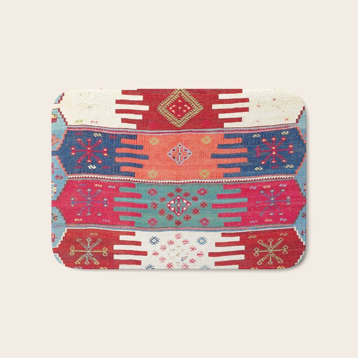 Kurdish Malatya East Anatolian Saf Kilim Print Bath Mat Gallery Image 1