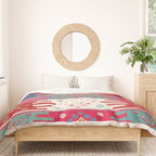 Kurdish Malatya East Anatolian Saf Kilim Print Duvet Cover Gallery Image 3