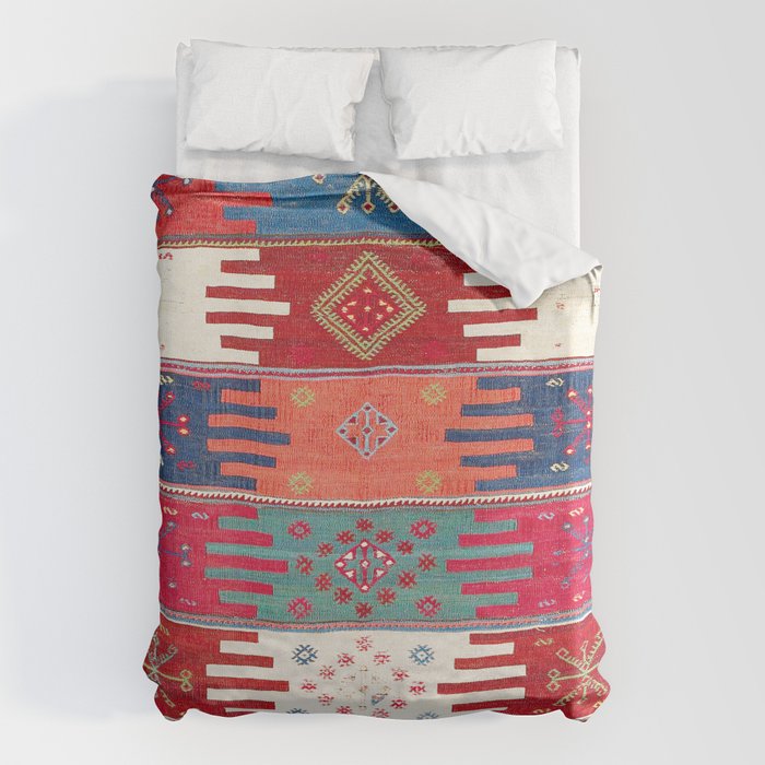 Kurdish Malatya East Anatolian Saf Kilim Print Duvet Cover Gallery Image 1
