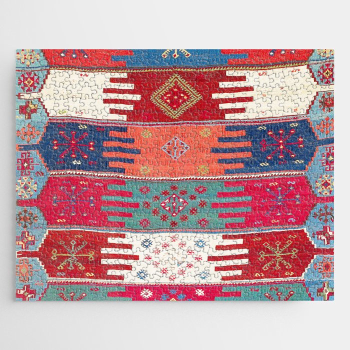 Kurdish Malatya East Anatolian Saf Kilim Print Jigsaw Puzzle Gallery Image 1