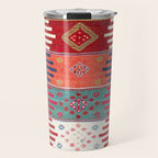 Kurdish Malatya East Anatolian Saf Kilim Print Travel Mug Gallery Image 1