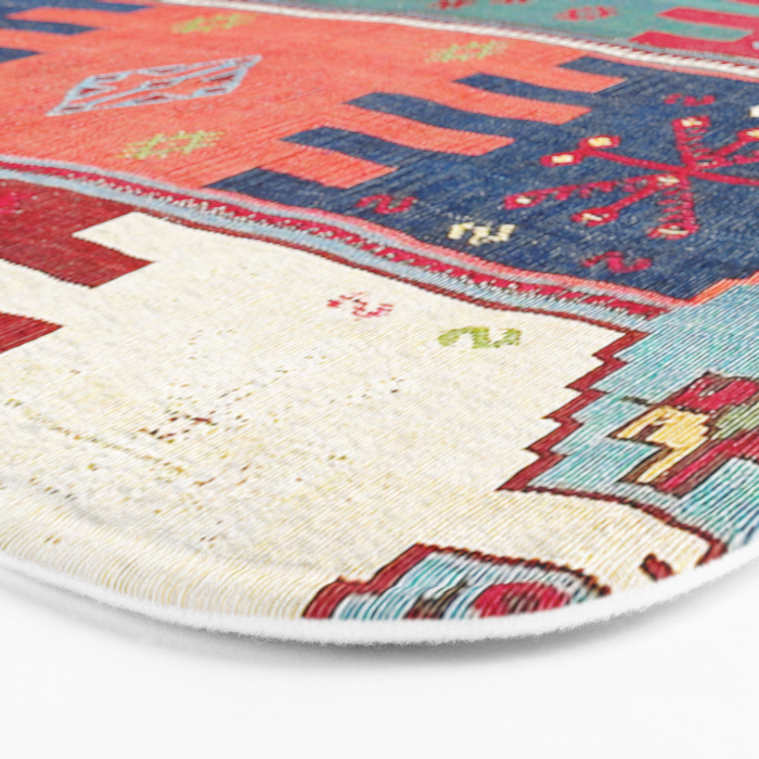 Kurdish Malatya East Anatolian Saf Kilim Print Bath Mat Gallery Image 3