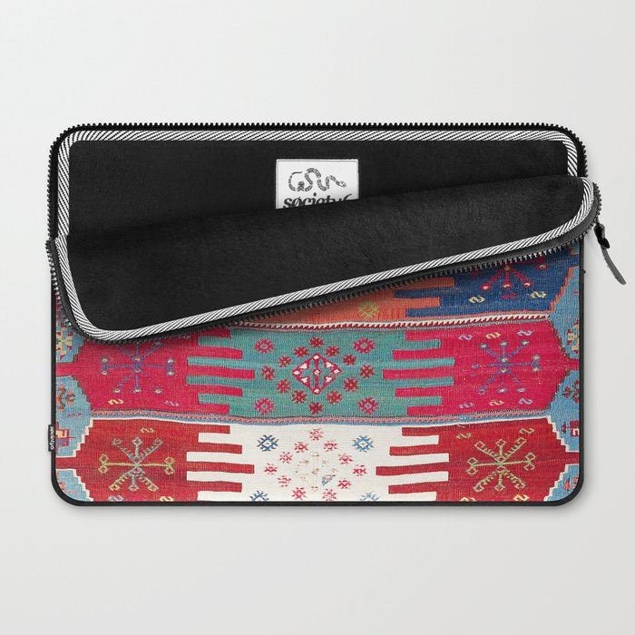 Kurdish Malatya East Anatolian Saf Kilim Print Laptop Sleeve Gallery Image 2