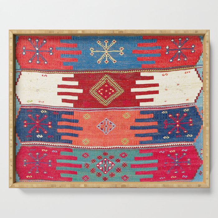 Kurdish Malatya East Anatolian Saf Kilim Print Serving Tray Gallery Image 1