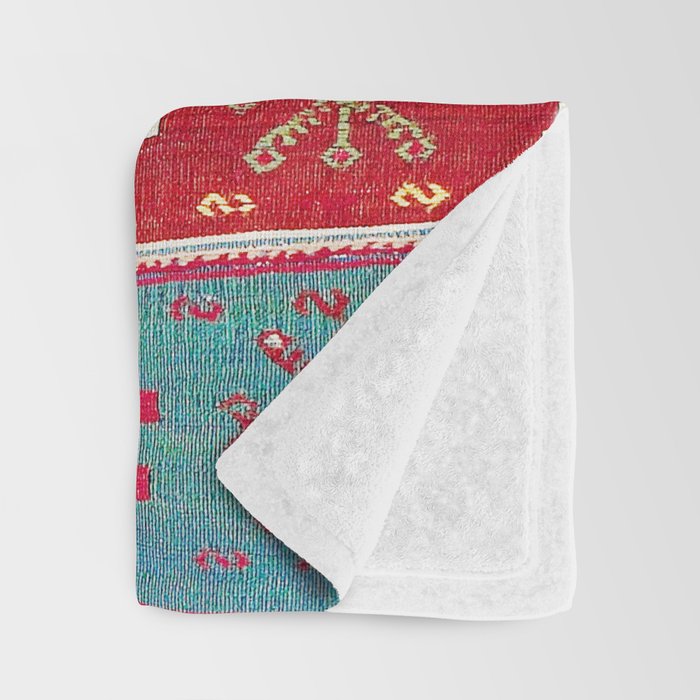 Kurdish Malatya East Anatolian Saf Kilim Print Throw Blanket Gallery Image 3