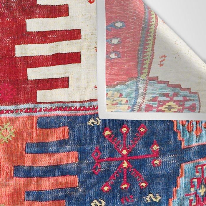 Kurdish Malatya East Anatolian Saf Kilim Print Wall Tapestry Gallery Image 3