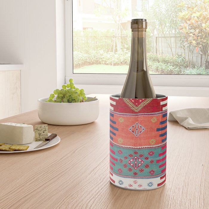 Kurdish Malatya East Anatolian Saf Kilim Print Wine Chiller Gallery Image 4