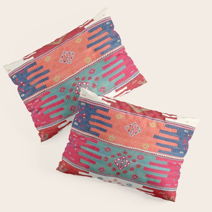 Kurdish Malatya East Anatolian Saf Kilim Print Pillow Sham Gallery Image 3
