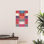 Kurdish Malatya East Anatolian Saf Kilim Print Poster Gallery Image 2