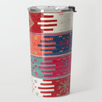 Kurdish Malatya East Anatolian Saf Kilim Print Travel Mug Gallery Image 2