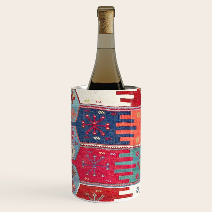 Kurdish Malatya East Anatolian Saf Kilim Print Wine Chiller Gallery Image 2
