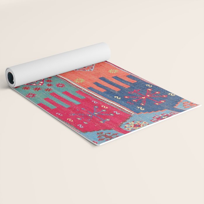 Kurdish Malatya East Anatolian Saf Kilim Print Yoga Mat Gallery Image 2
