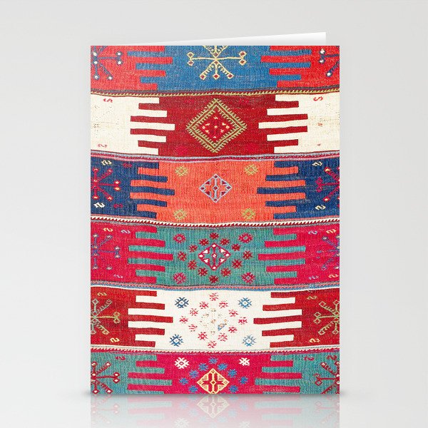 Kurdish Malatya East Anatolian Saf Kilim Print Stationery Card Gallery Image 1