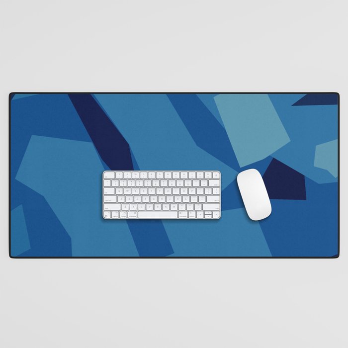 Peckham Blue Abstract Map Desk Mat Gallery Image 1