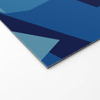 Peckham Blue Abstract Map Welcome Mat Gallery Image 2