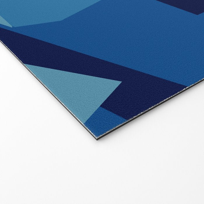 Peckham Blue Abstract Map Welcome Mat Gallery Image 2