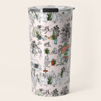 Toile de Jouy modern Travel Mug Gallery Image 1