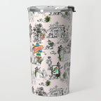 Toile de Jouy modern Travel Mug Gallery Image 2