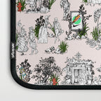 Toile de Jouy modern Laptop Sleeve Gallery Image 3