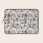 Toile de Jouy modern Laptop Sleeve Gallery Image 1