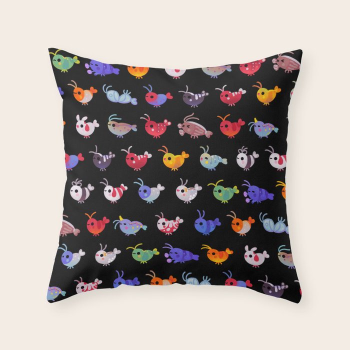 Freshwater shrimp Throw Pillow Gallery Image 6