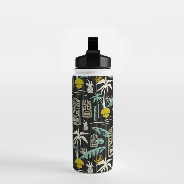 Island Tiki - Black Water Bottle Gallery Image 2
