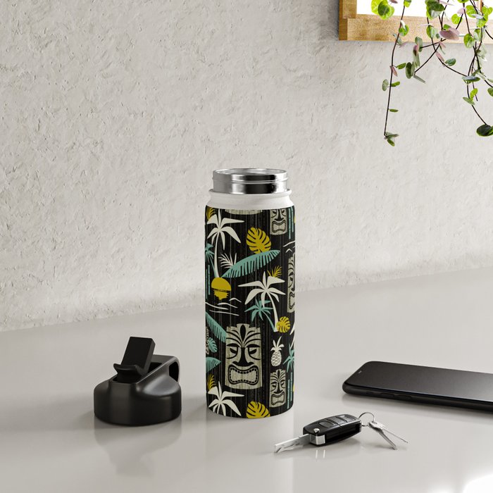 Island Tiki - Black Water Bottle Gallery Image 4