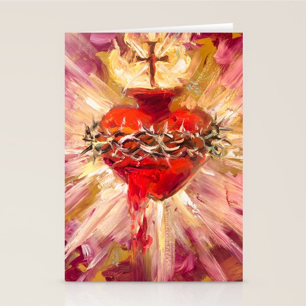 Sacred Heart II Stationery Card Gallery Image 2
