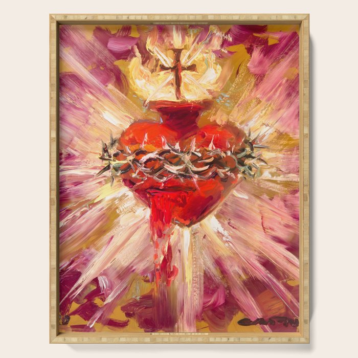 Sacred Heart II Serving Tray Gallery Image 1