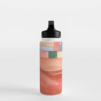 Abstract Desert Landscape Watercolor Water Bottle Gallery Image 3