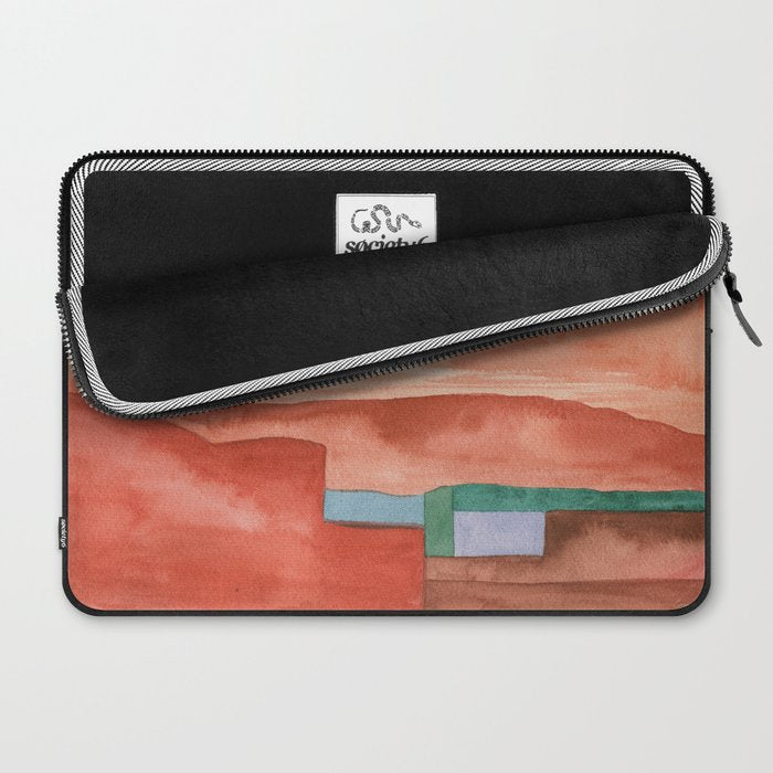 Abstract Desert Landscape Watercolor Laptop Sleeve Gallery Image 2