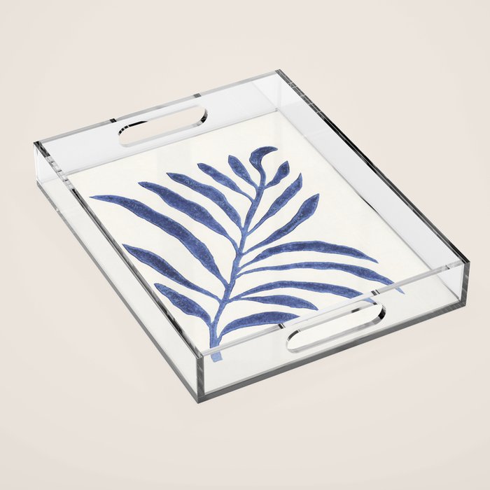 Linocut Branch #1 Acrylic Tray Gallery Image 1