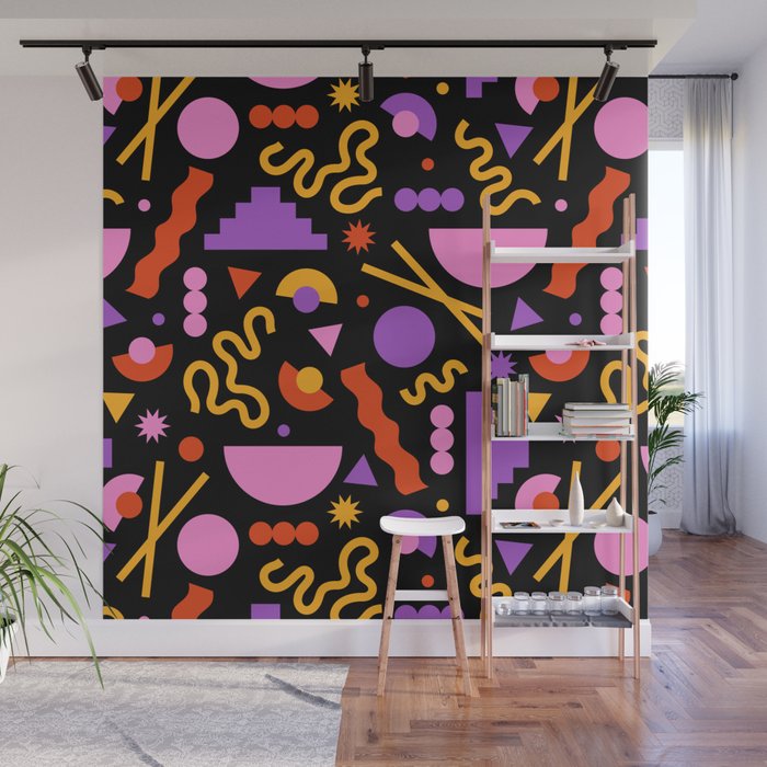 Purple ramen Wall Mural Gallery Image 1