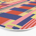 Geometric Composition Colorful Bath Mat Gallery Image 3