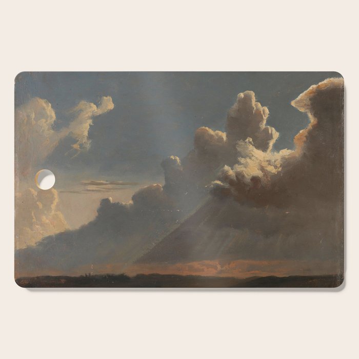 "Cloud Study" by Knud Baade, circa 1830s Cutting Board Gallery Image 1