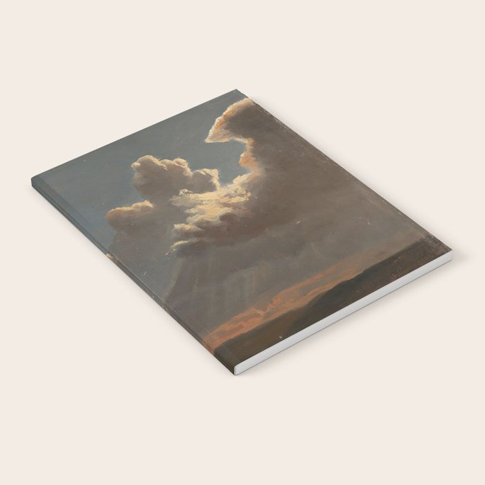 "Cloud Study" by Knud Baade, circa 1830s Notebook Gallery Image 2