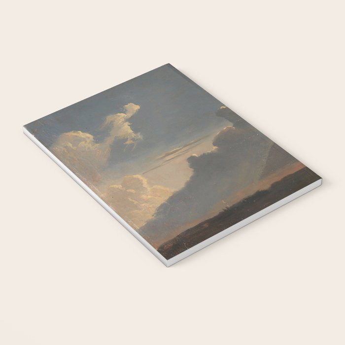 "Cloud Study" by Knud Baade, circa 1830s Notebook Gallery Image 3