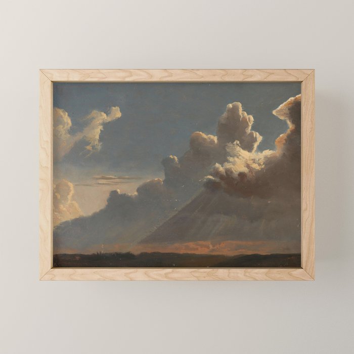 "Cloud Study" by Knud Baade, circa 1830s Mini Art Print Gallery Image 1
