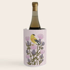 Goldfinch on Purple Thistles Wine Chiller Gallery Image 1